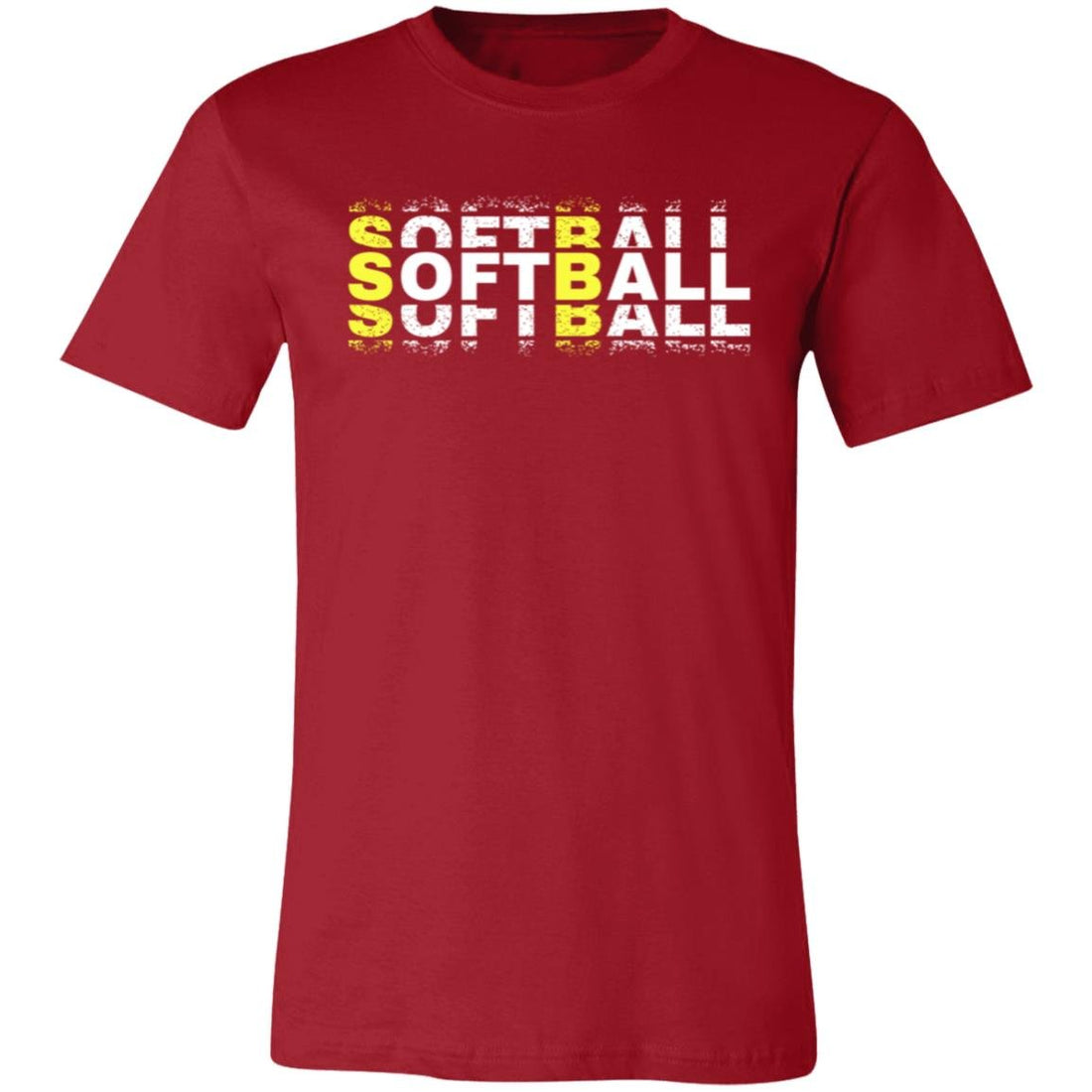 Softball Repeat Short-Sleeve T-Shirt - T-Shirts - Positively Sassy - Softball Repeat Short-Sleeve T-Shirt