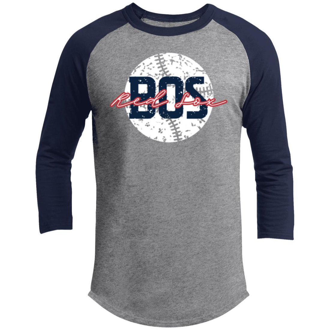 Sox Baseball Raglan Sleeve Shirt - T-Shirts - Positively Sassy - Sox Baseball Raglan Sleeve Shirt