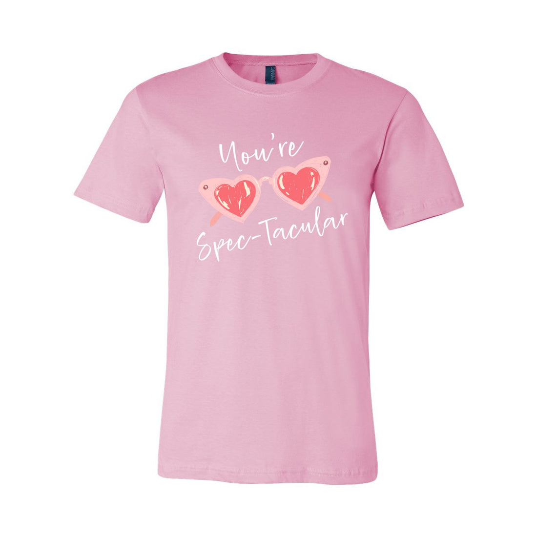 Spec-Tacular Valentine Jersey Tee - T-Shirts - Positively Sassy - Spec-Tacular Valentine Jersey Tee