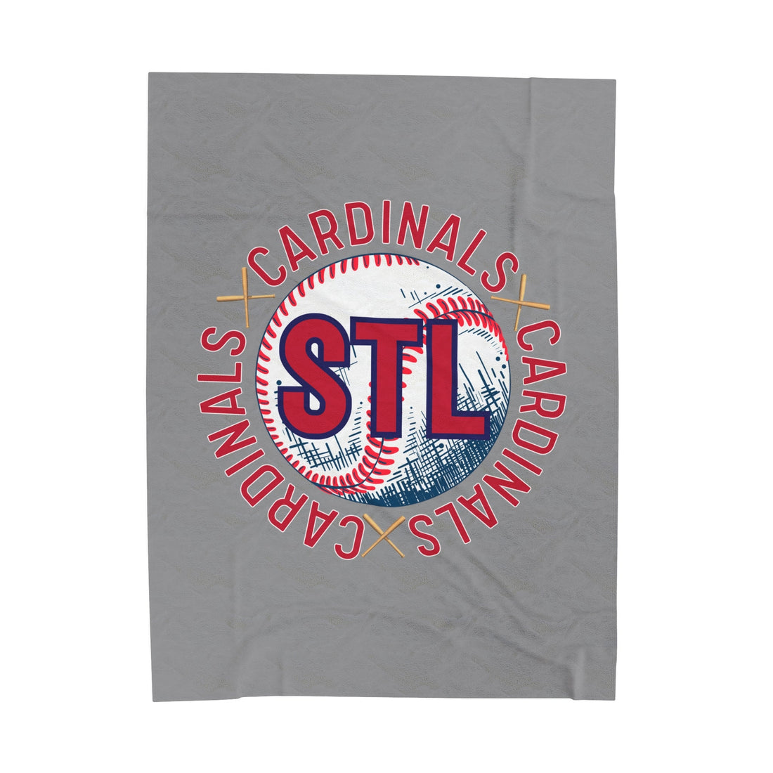 STL Baseball Blanket - All Over Prints - Positively Sassy - STL Baseball Blanket