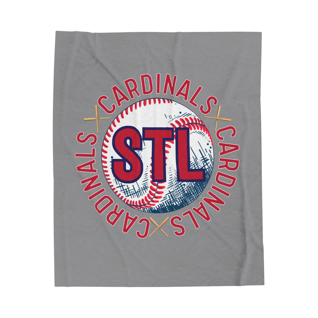 STL Baseball Blanket - All Over Prints - Positively Sassy - STL Baseball Blanket