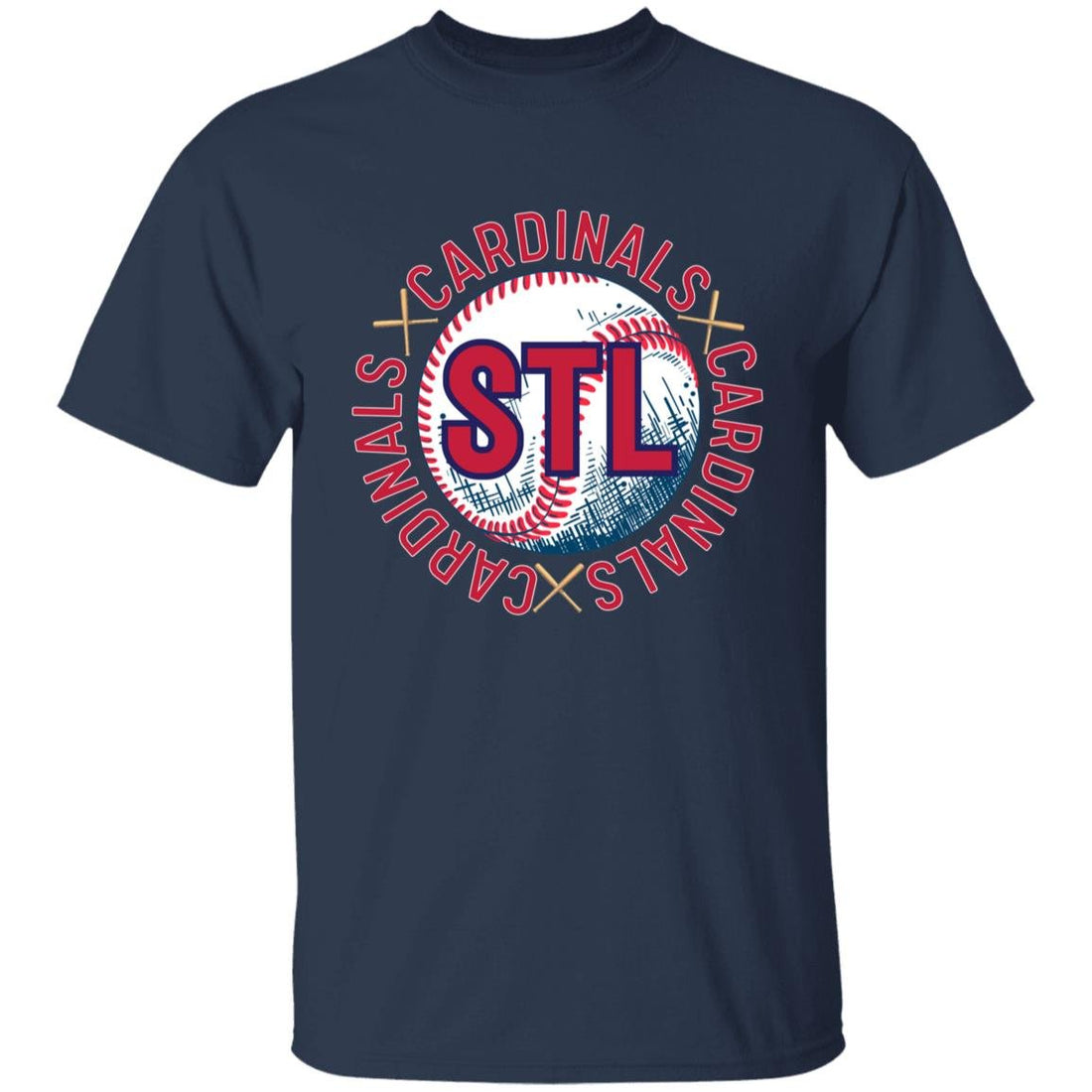 STL Baseball Youth T-Shirt - T-Shirts - Positively Sassy - STL Baseball Youth T-Shirt