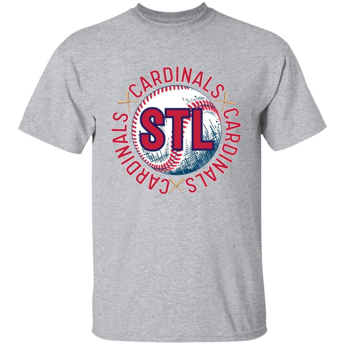 STL Baseball Youth T-Shirt - T-Shirts - Positively Sassy - STL Baseball Youth T-Shirt