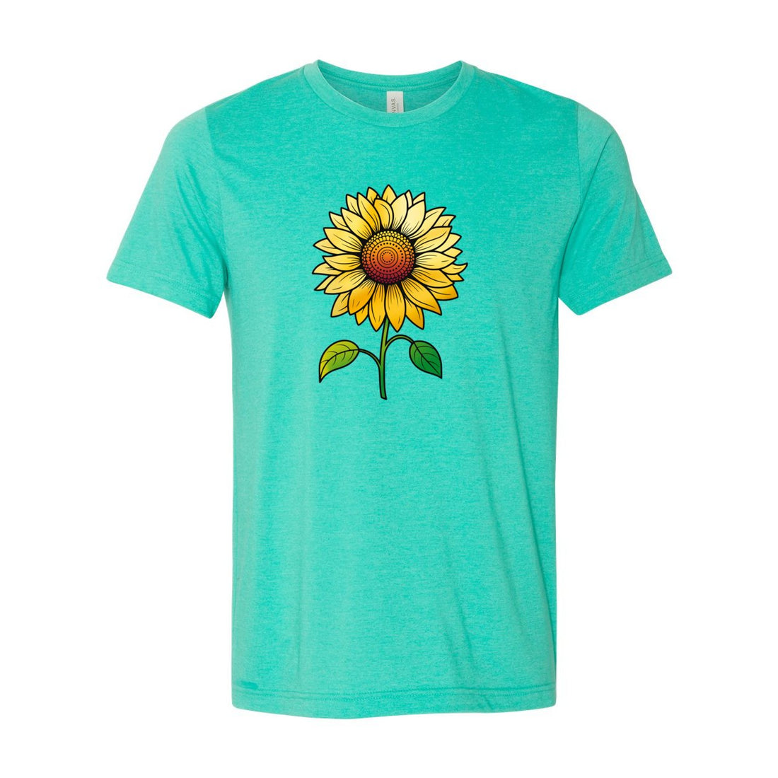 Sunflower Short Sleeve Jersey Tee - T-Shirts - Positively Sassy - Sunflower Short Sleeve Jersey Tee