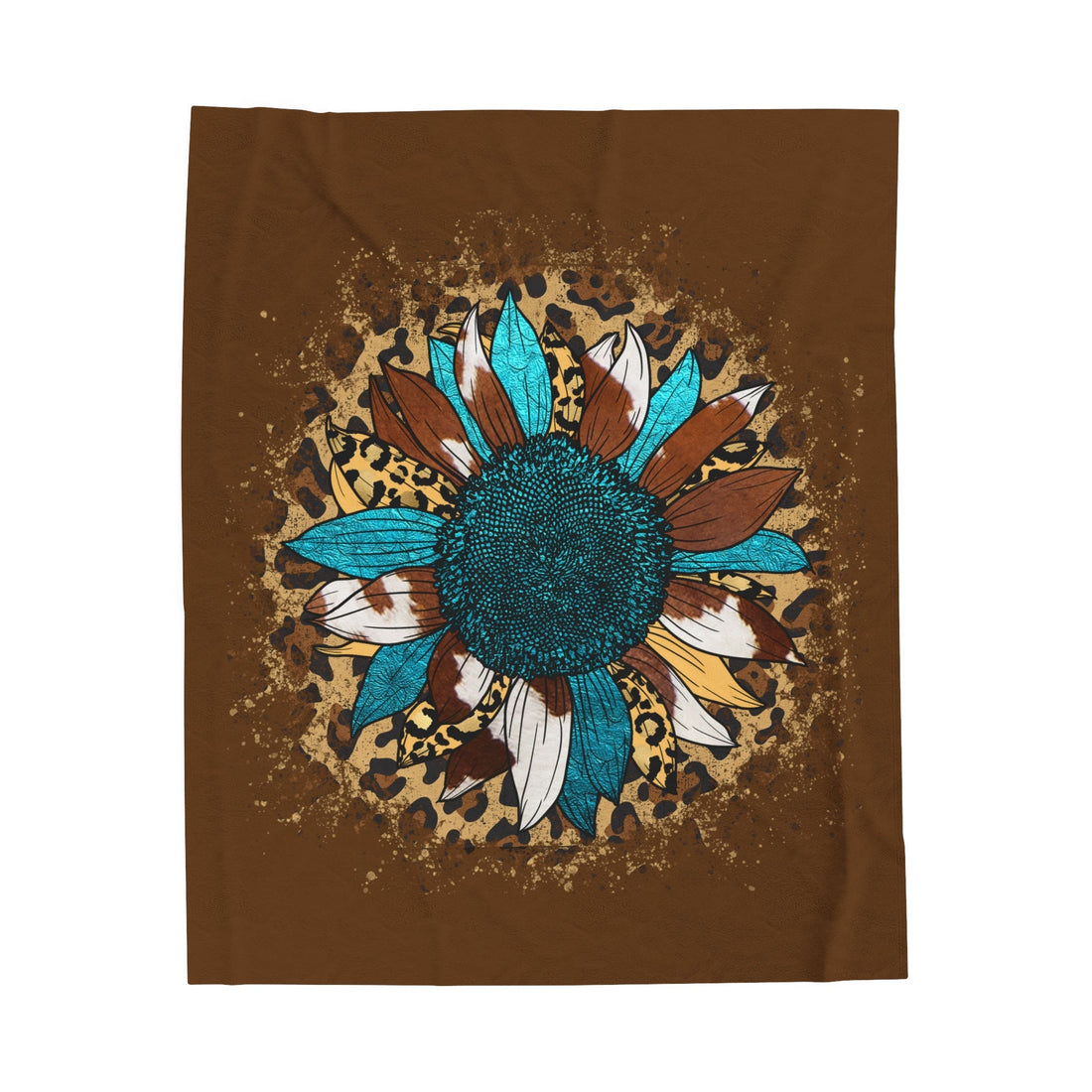 Sunflower Velveteen Plush Blanket - All Over Prints - Positively Sassy - Sunflower Velveteen Plush Blanket