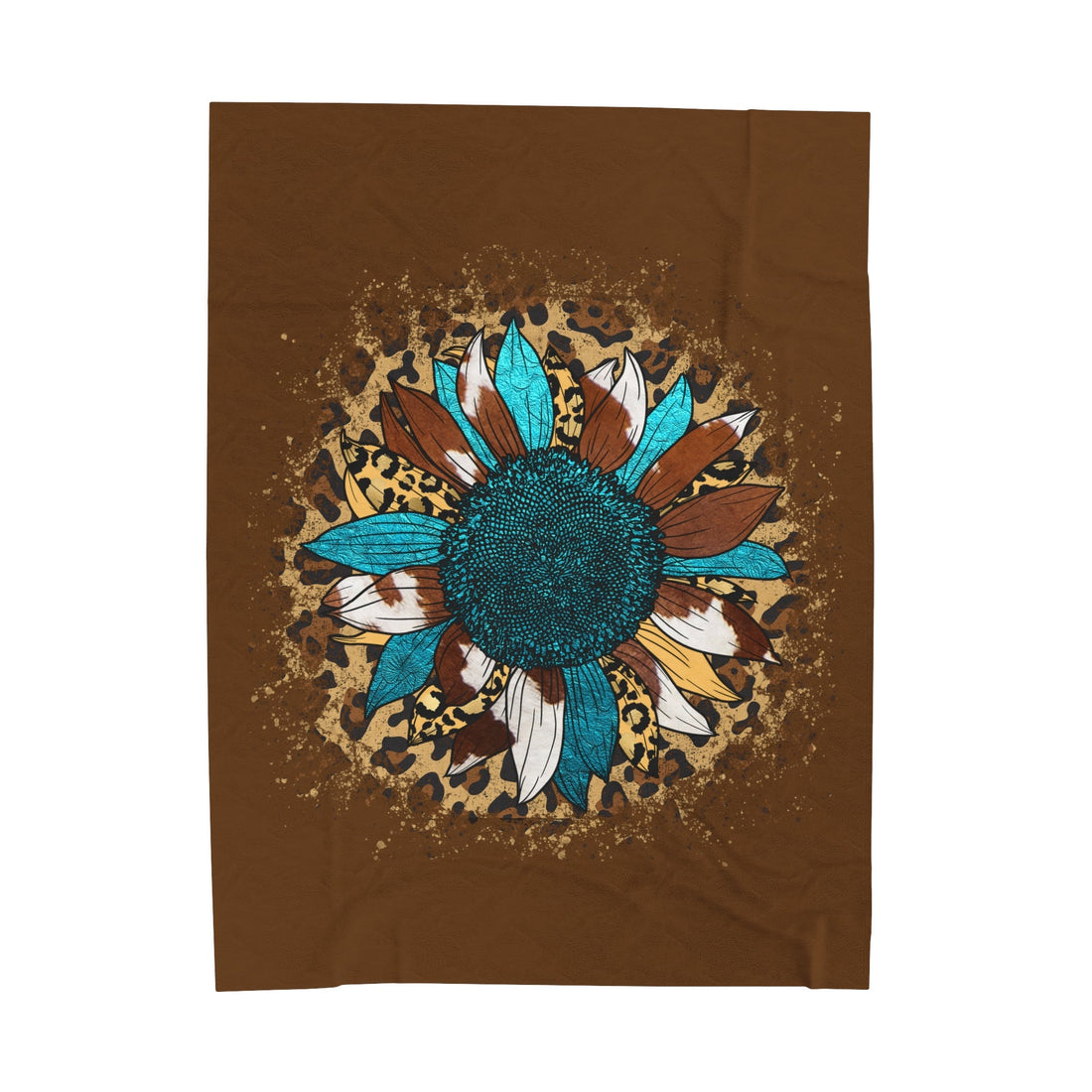 Sunflower Velveteen Plush Blanket - All Over Prints - Positively Sassy - Sunflower Velveteen Plush Blanket