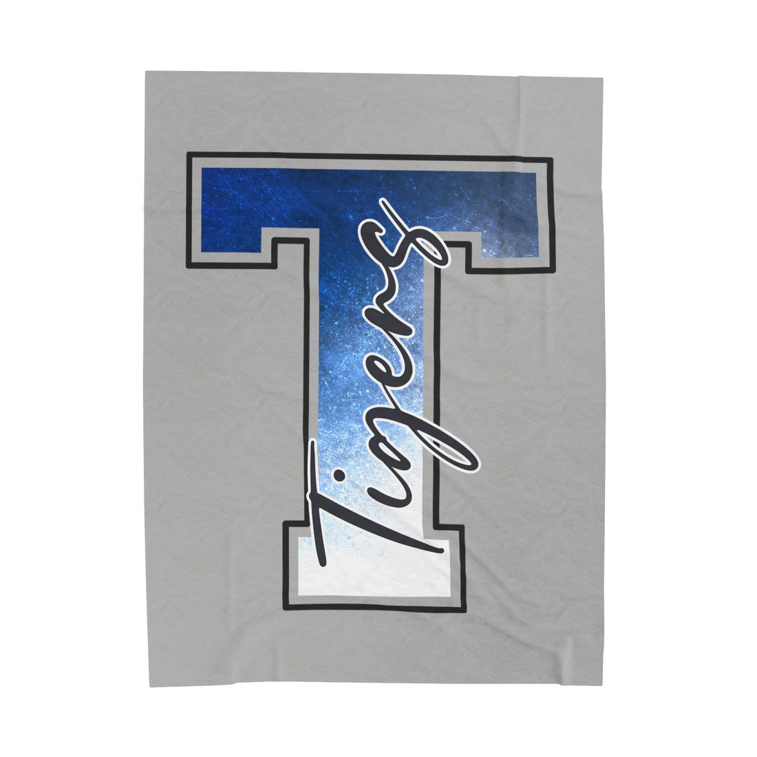 T for Tigers Velveteen Plush Blanket - All Over Prints - Positively Sassy - T for Tigers Velveteen Plush Blanket
