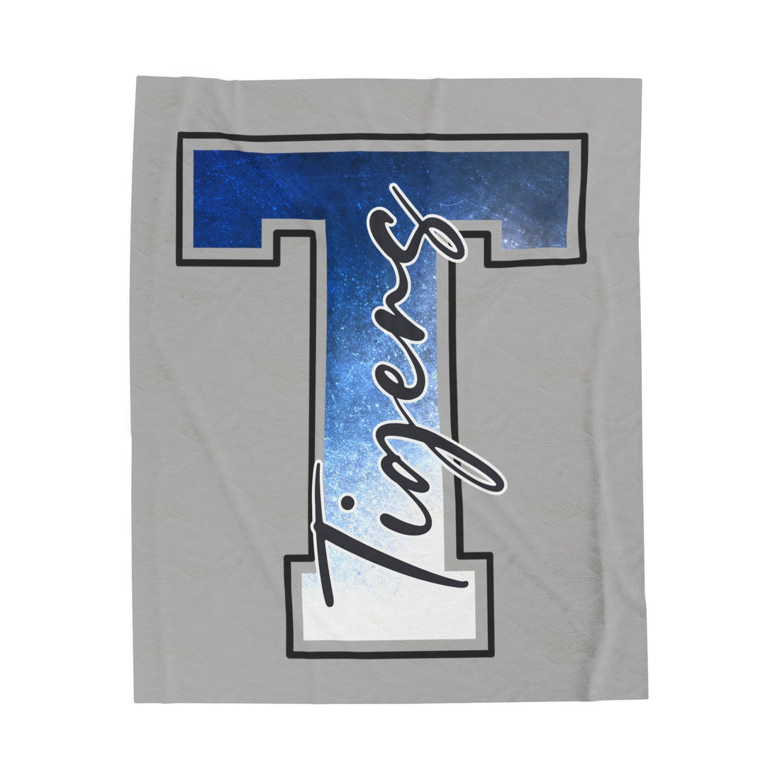 T for Tigers Velveteen Plush Blanket - All Over Prints - Positively Sassy - T for Tigers Velveteen Plush Blanket