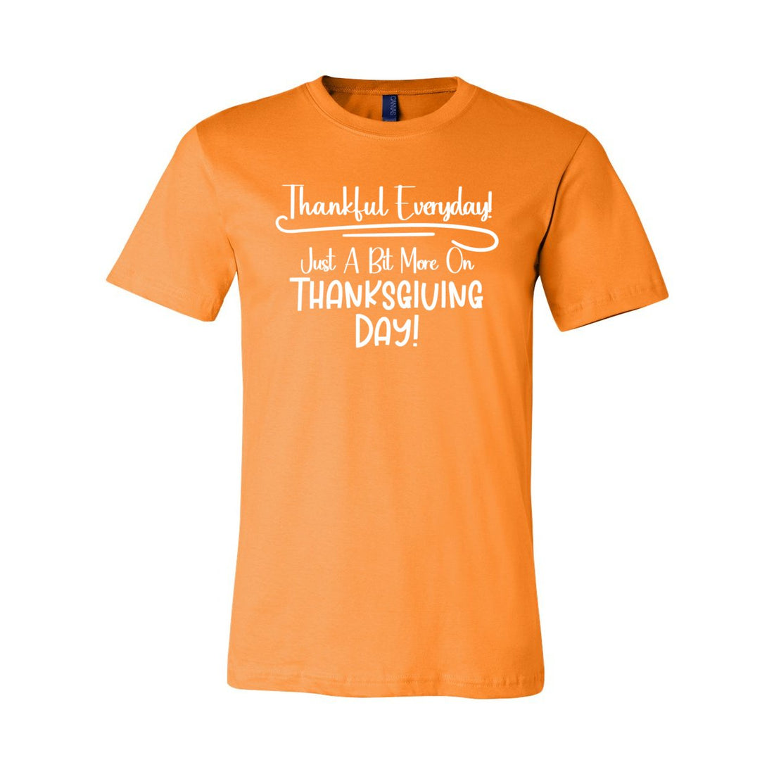 Thankful Everyday Short Sleeve Jersey Tee - T-Shirts - Positively Sassy - Thankful Everyday Short Sleeve Jersey Tee