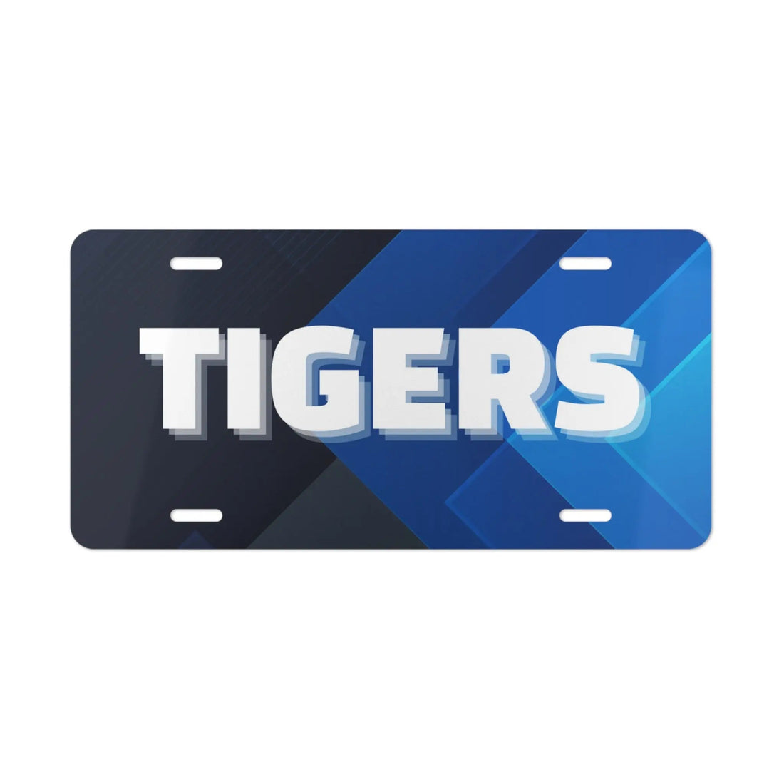 Tigers Clean Lines License Plate - Accessories - Positively Sassy - Tigers Clean Lines License Plate