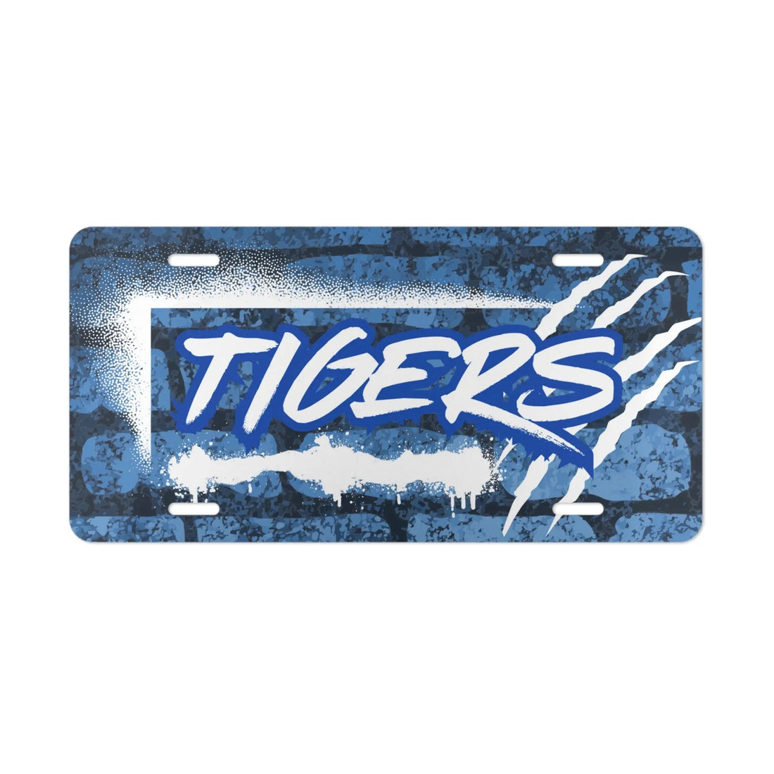 Tigers Graffiti License Plate - Accessories - Positively Sassy - Tigers Graffiti License Plate
