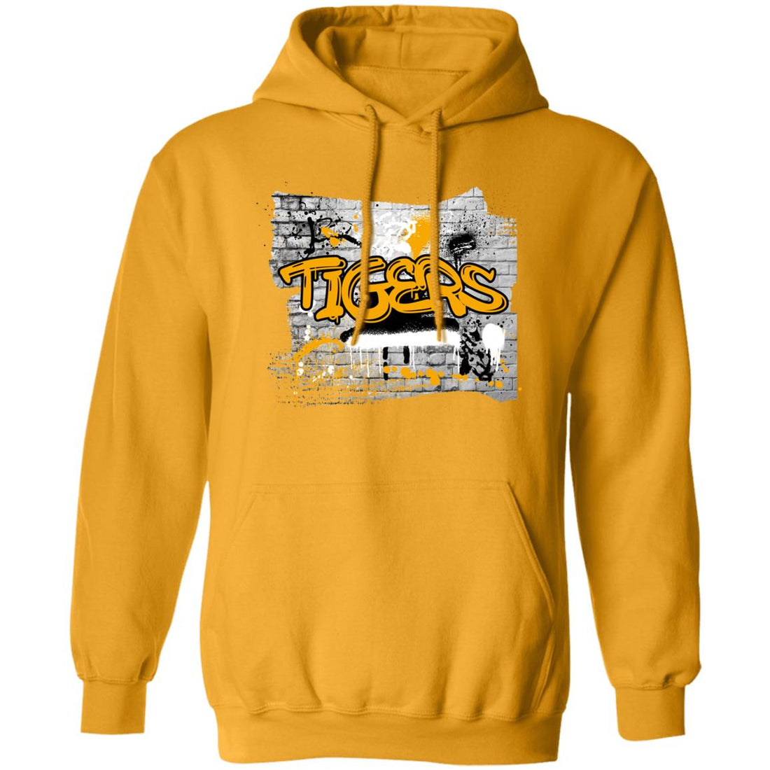 Tigers Graffiti Pullover Hoodie - Sweatshirts - Positively Sassy - Tigers Graffiti Pullover Hoodie