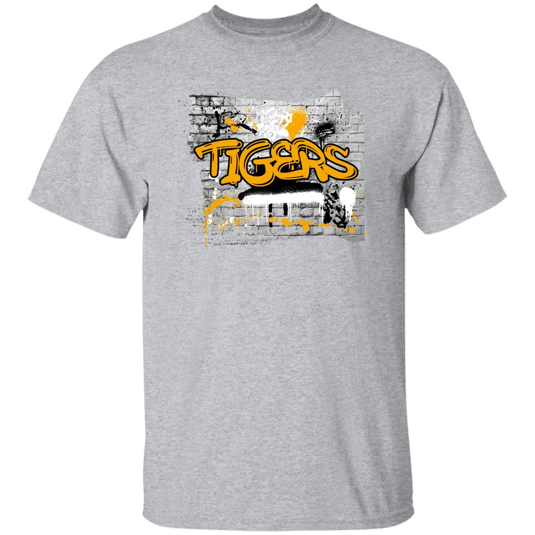 Tigers Graffiti T-Shirt - T-Shirts - Positively Sassy - Tigers Graffiti T-Shirt