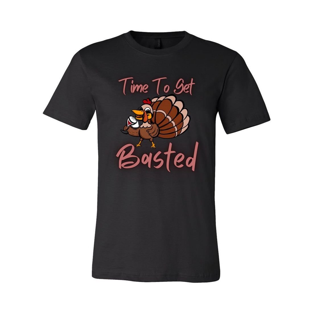 Time To Get Basted Short Sleeve Jersey Tee - T-Shirts - Positively Sassy - Time To Get Basted Short Sleeve Jersey Tee