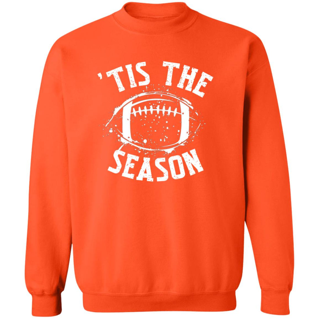 Tis The Season Football Crewneck Pullover Sweatshirt - Sweatshirts - Positively Sassy - Tis The Season Football Crewneck Pullover Sweatshirt