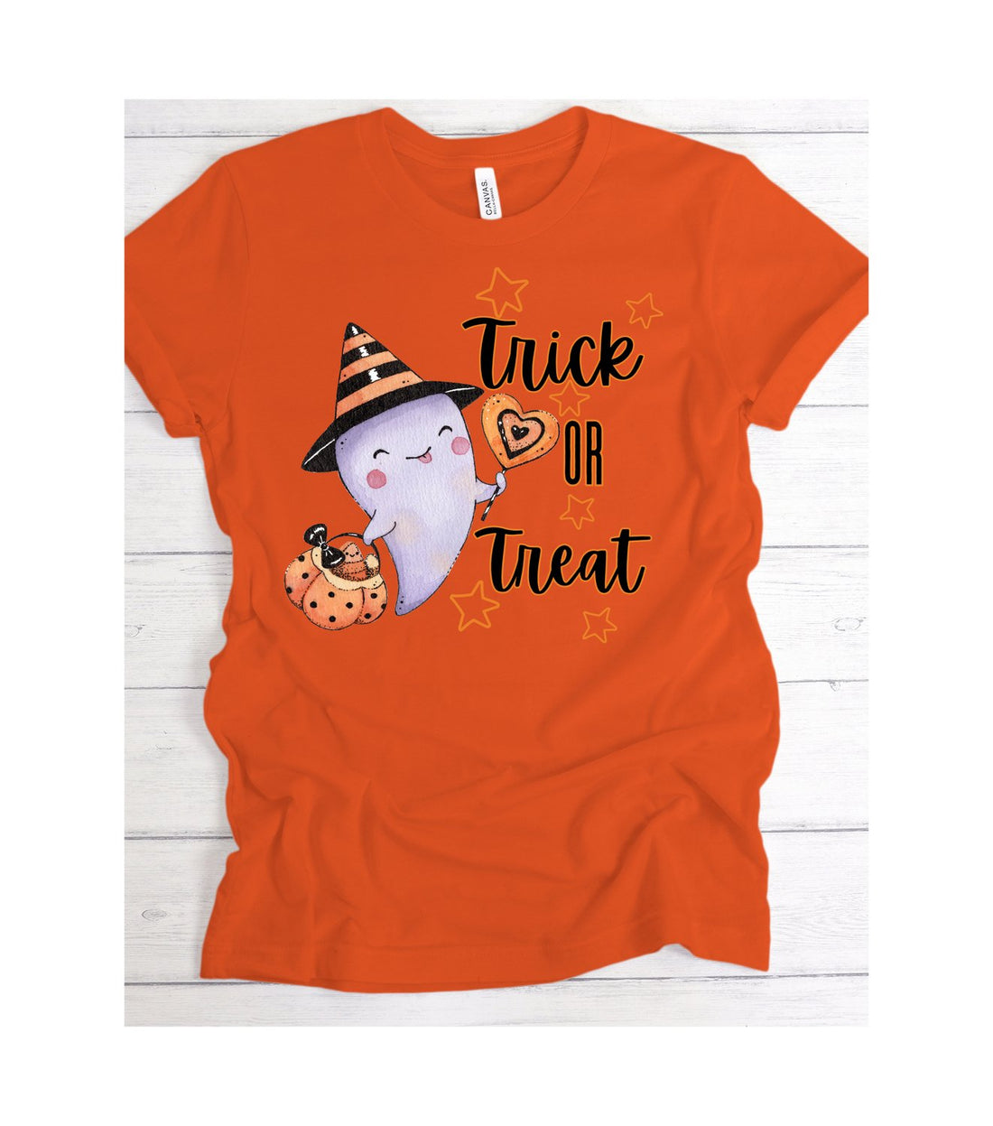 Trick Or Treat Short Sleeve Jersey Tee - T-Shirts - Positively Sassy - Trick Or Treat Short Sleeve Jersey Tee