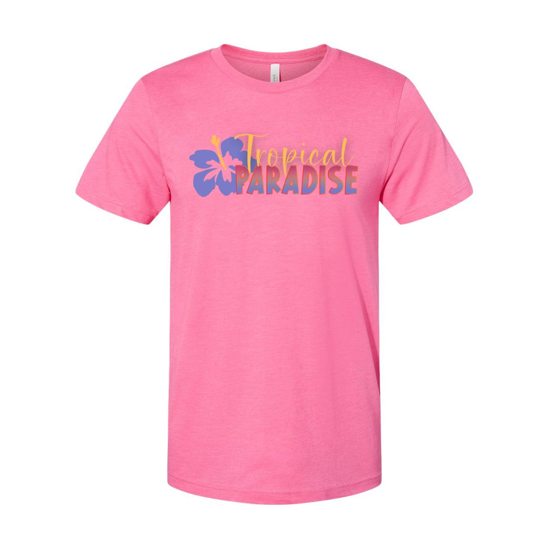 Tropical Paradise Short Sleeve Jersey Tee - T-Shirts - Positively Sassy - Tropical Paradise Short Sleeve Jersey Tee