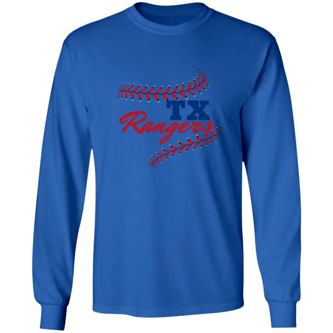 TX Stitches LS Ultra Cotton T-Shirt - T-Shirts - Positively Sassy - TX Stitches LS Ultra Cotton T-Shirt