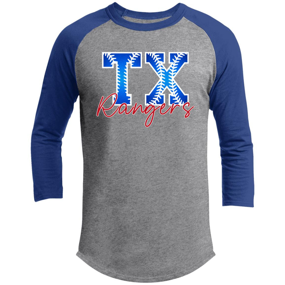 TX Stitches Raglan Sleeve Shirt - T-Shirts - Positively Sassy - TX Stitches Raglan Sleeve Shirt