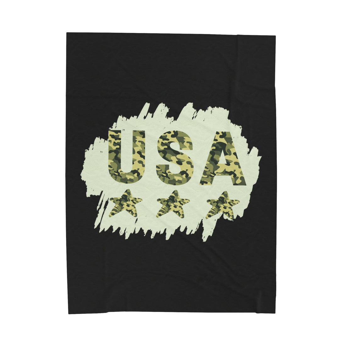 USA Velveteen Plush Blanket - All Over Prints - Positively Sassy - USA Velveteen Plush Blanket