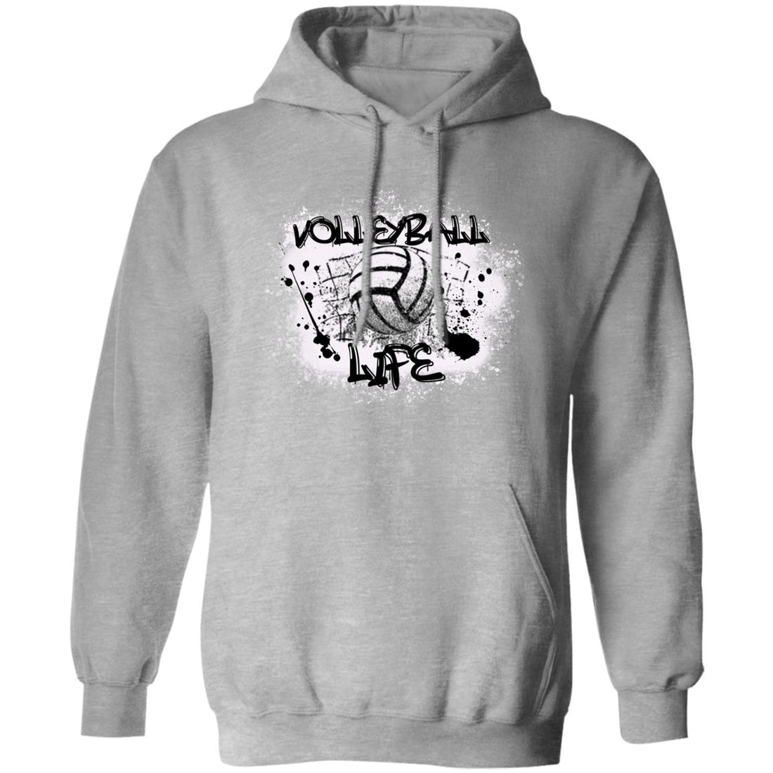 Volleyball Life Pullover Hoodie - Sweatshirts - Positively Sassy - Volleyball Life Pullover Hoodie