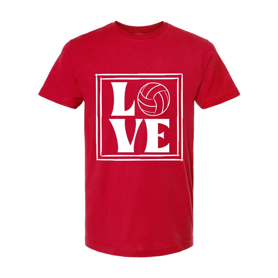 Volleyball LOVE Unisex Fine Jersey T-Shirt - T-Shirts - Positively Sassy - Volleyball LOVE Unisex Fine Jersey T-Shirt