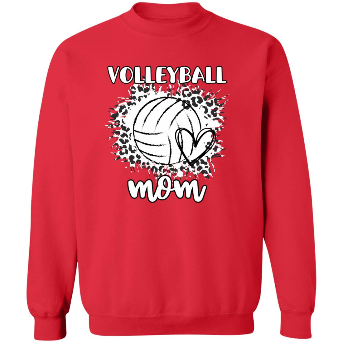 Volleyball Mom Crewneck Pullover Sweatshirt - Sweatshirts - Positively Sassy - Volleyball Mom Crewneck Pullover Sweatshirt