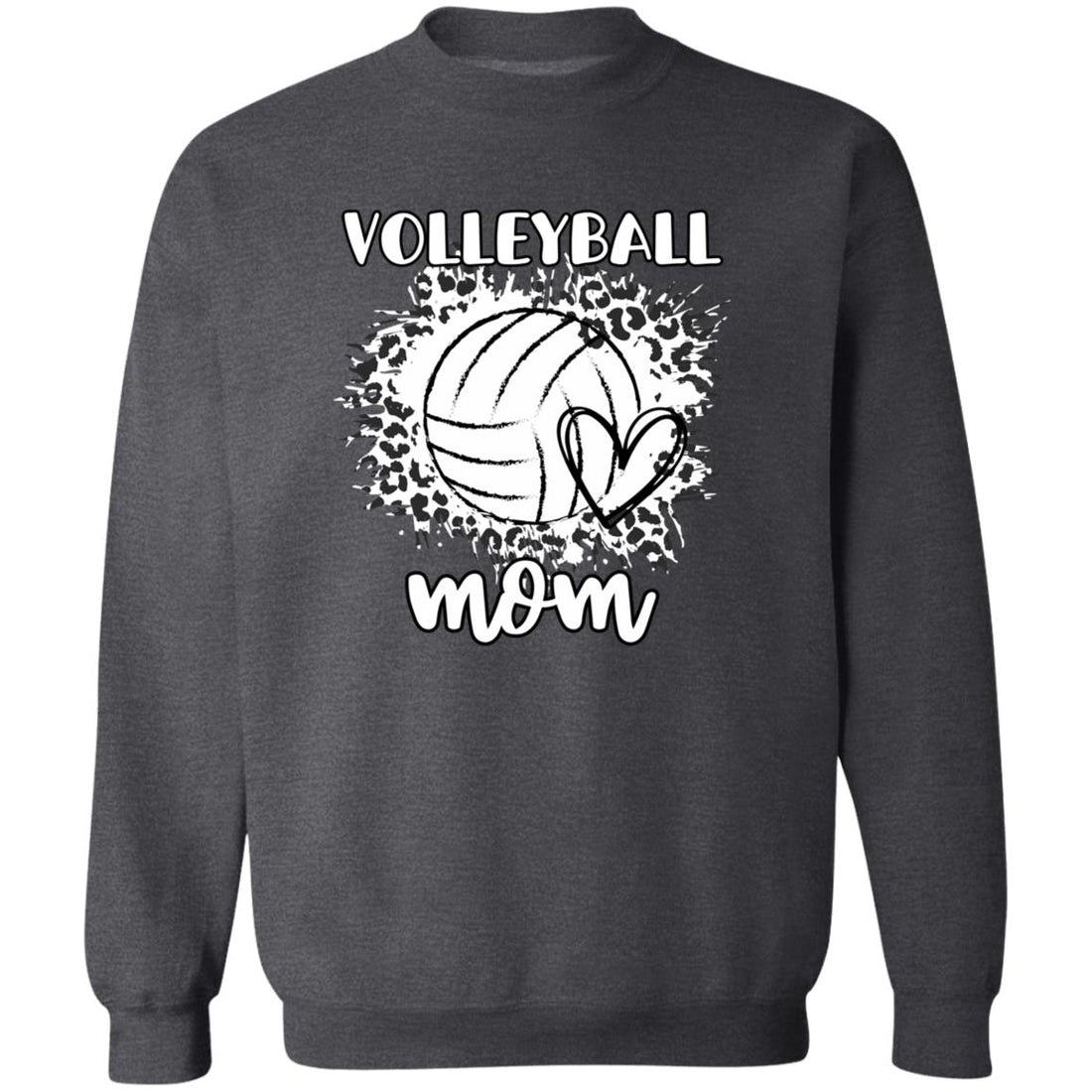 Volleyball Mom Crewneck Pullover Sweatshirt - Sweatshirts - Positively Sassy - Volleyball Mom Crewneck Pullover Sweatshirt