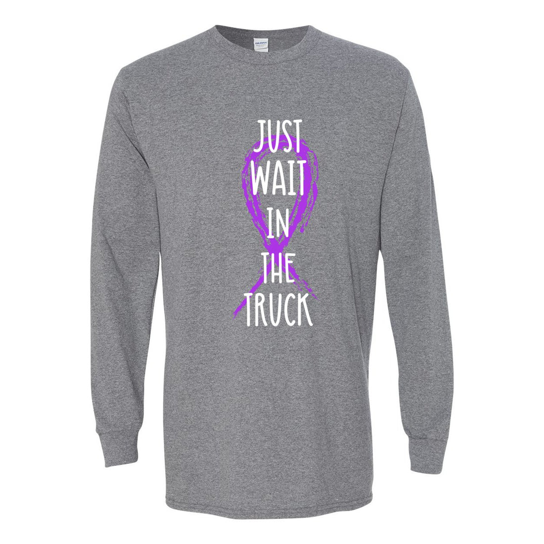 Wait In The Truck Cotton Long Sleeve T-Shirt - Long Sleeve - Positively Sassy - Wait In The Truck Cotton Long Sleeve T-Shirt