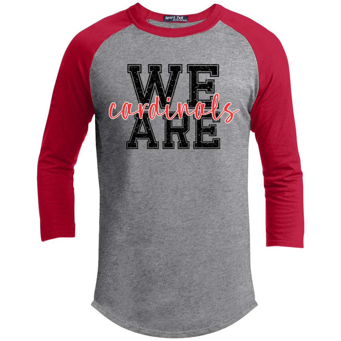 We Are Cardinals Youth 3/4 Raglan Sleeve Shirt - T-Shirts - Positively Sassy - We Are Cardinals Youth 3/4 Raglan Sleeve Shirt