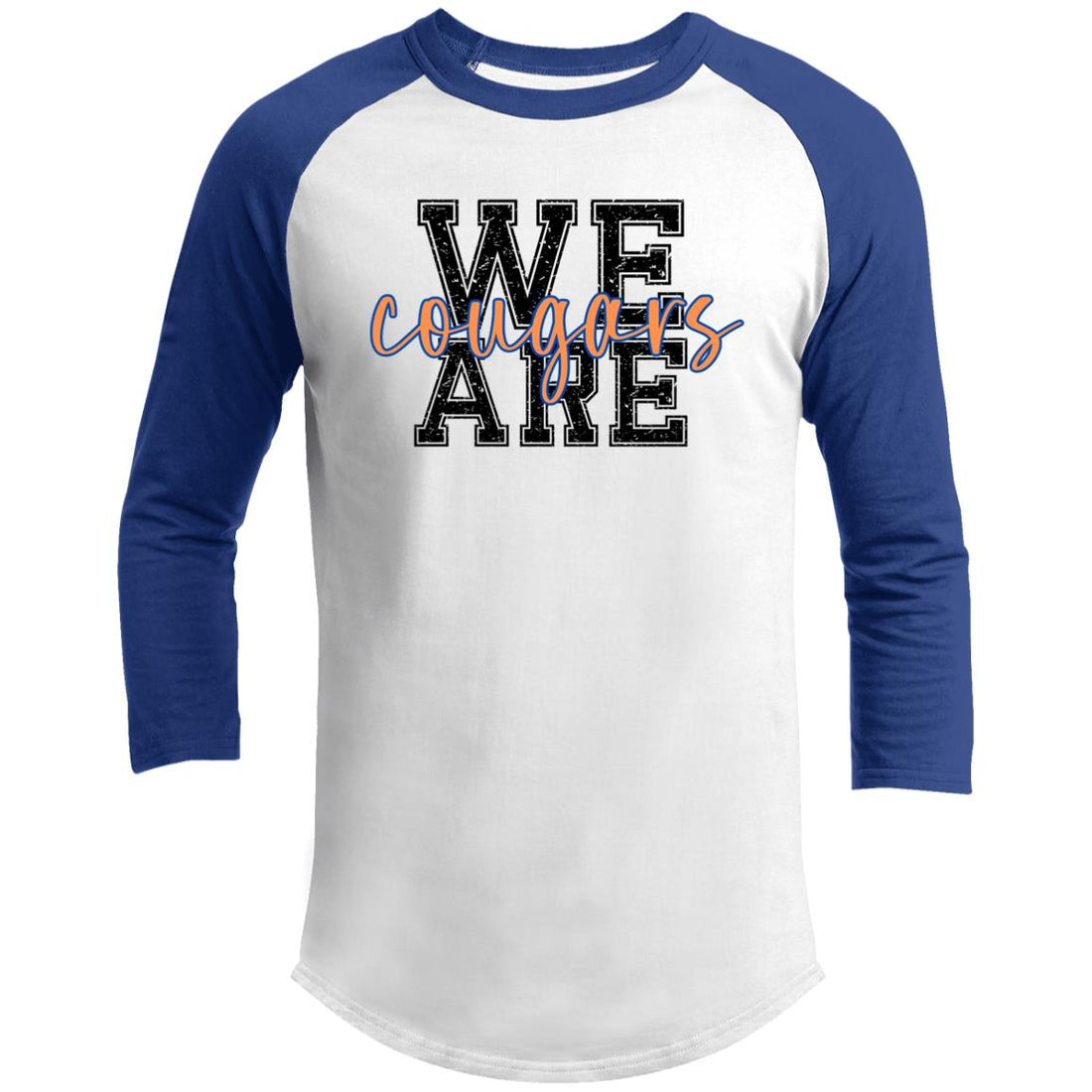 We Are Cougars 3/4 Raglan Sleeve Shirt - T-Shirts - Positively Sassy - We Are Cougars 3/4 Raglan Sleeve Shirt