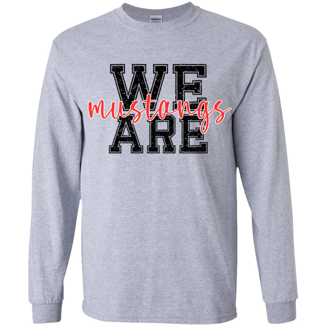 We Are Mustangs Youth LS T-Shirt - T-Shirts - Positively Sassy - We Are Mustangs Youth LS T-Shirt