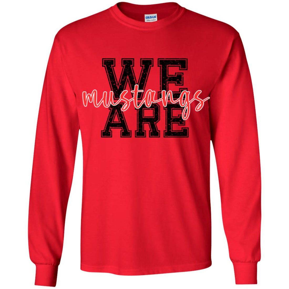 We Are Mustangs Youth LS T-Shirt - T-Shirts - Positively Sassy - We Are Mustangs Youth LS T-Shirt