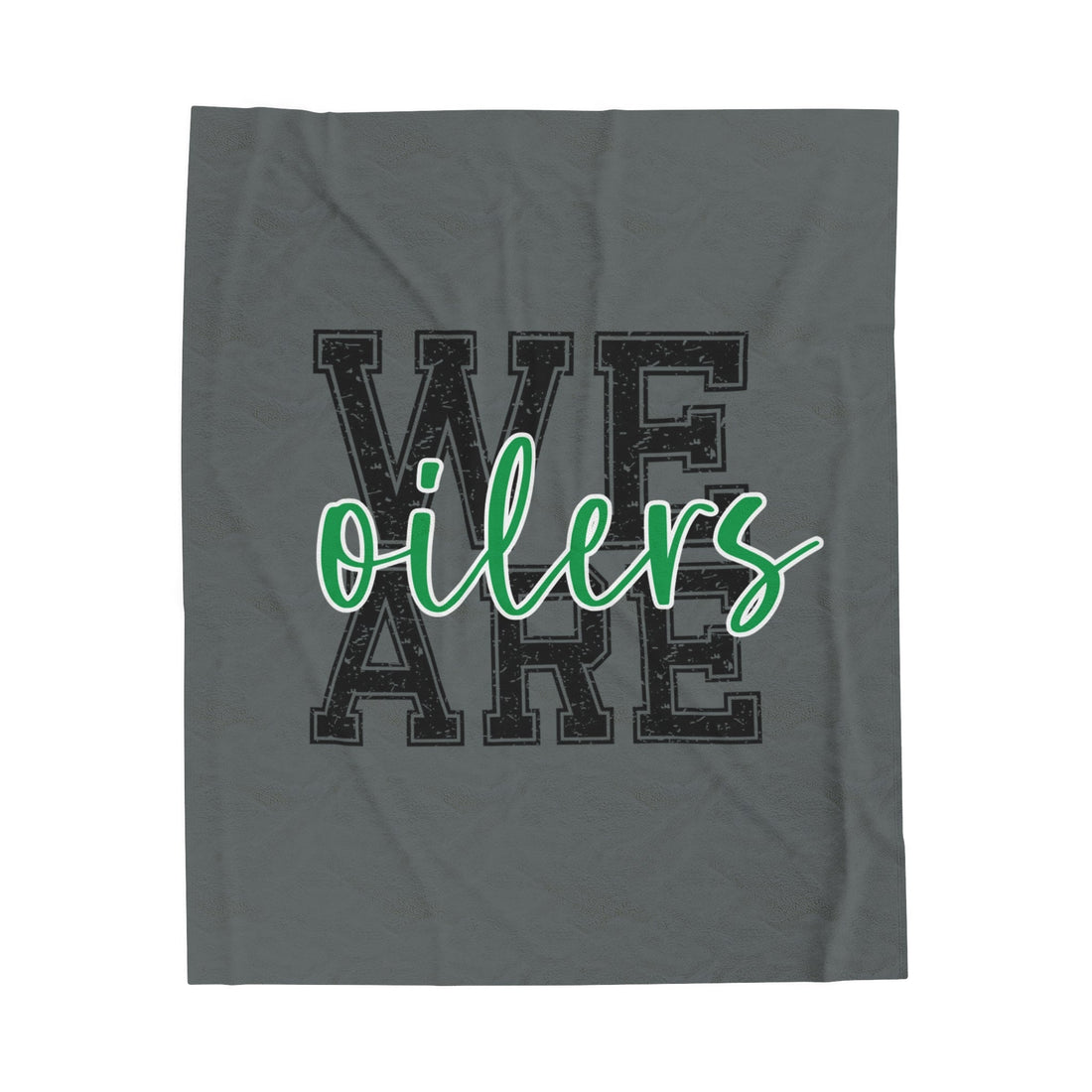 We Are Oilers Velveteen Plush Blanket - All Over Prints - Positively Sassy - We Are Oilers Velveteen Plush Blanket