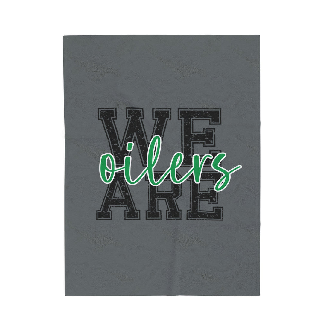 We Are Oilers Velveteen Plush Blanket - All Over Prints - Positively Sassy - We Are Oilers Velveteen Plush Blanket
