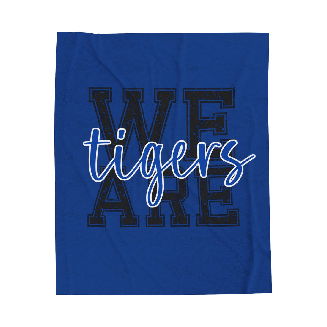 We Are Tigers Velveteen Plush Blanket - All Over Prints - Positively Sassy - We Are Tigers Velveteen Plush Blanket