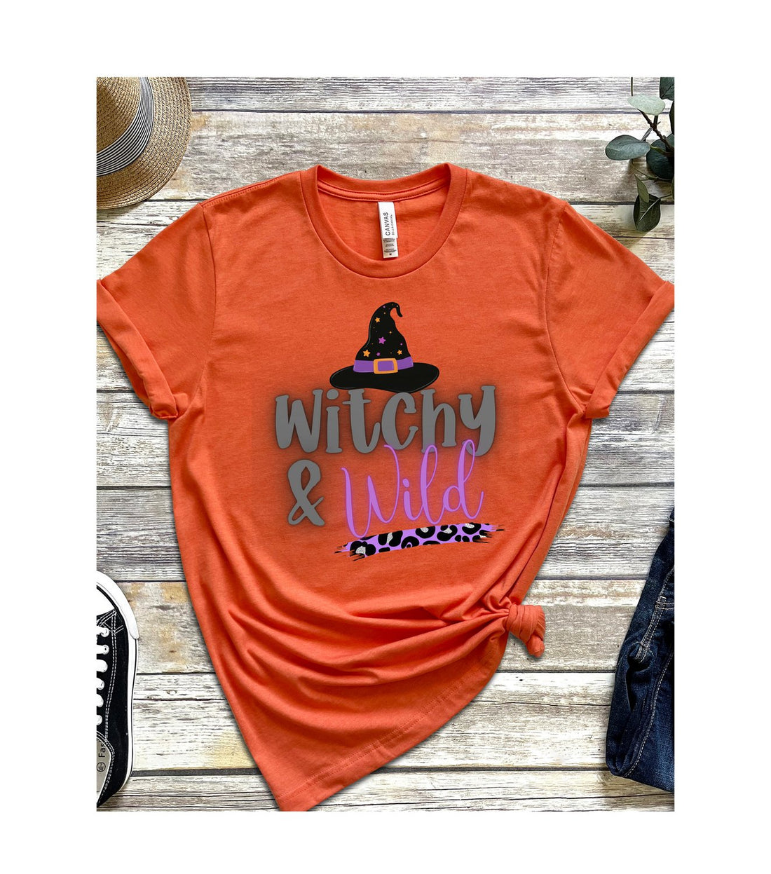 Witchy & Wild Short Sleeve Jersey Tee - T-Shirts - Positively Sassy - Witchy & Wild Short Sleeve Jersey Tee