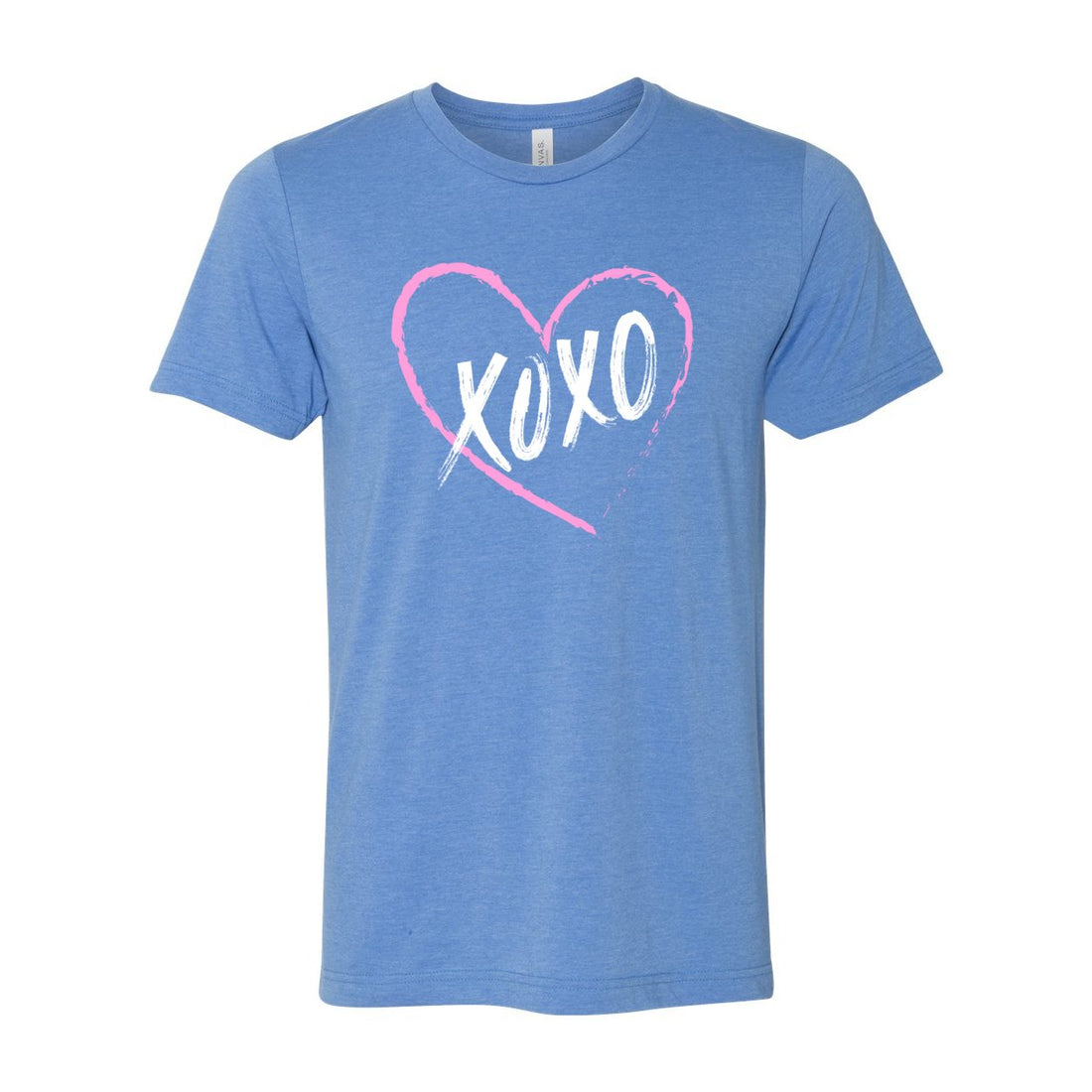 XOXO for my Heart Short Sleeve Jersey Tee - T-Shirts - Positively Sassy - XOXO for my Heart Short Sleeve Jersey Tee