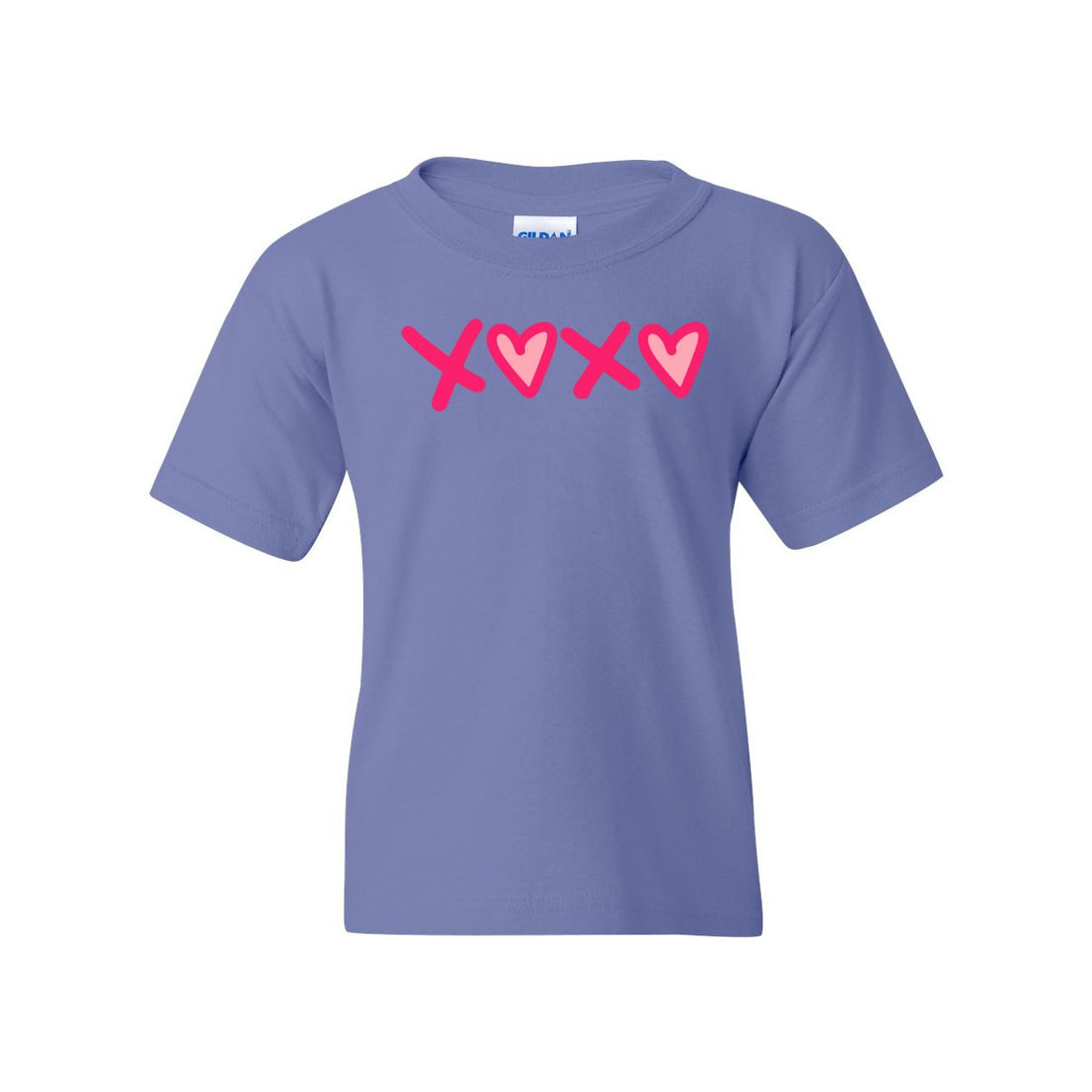 XOXO Heart Love Heavy Cotton™ Youth T-Shirt - T-Shirts - Positively Sassy - XOXO Heart Love Heavy Cotton™ Youth T-Shirt