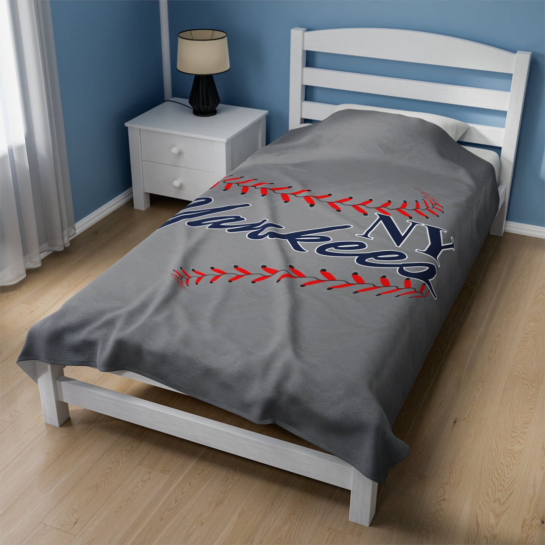 Yankees Stitches Blanket - All Over Prints - Positively Sassy - Yankees Stitches Blanket