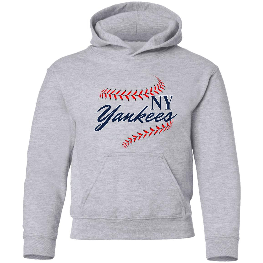 Yankees Stitches Youth Hoodie - Sweatshirts - Positively Sassy - Yankees Stitches Youth Hoodie