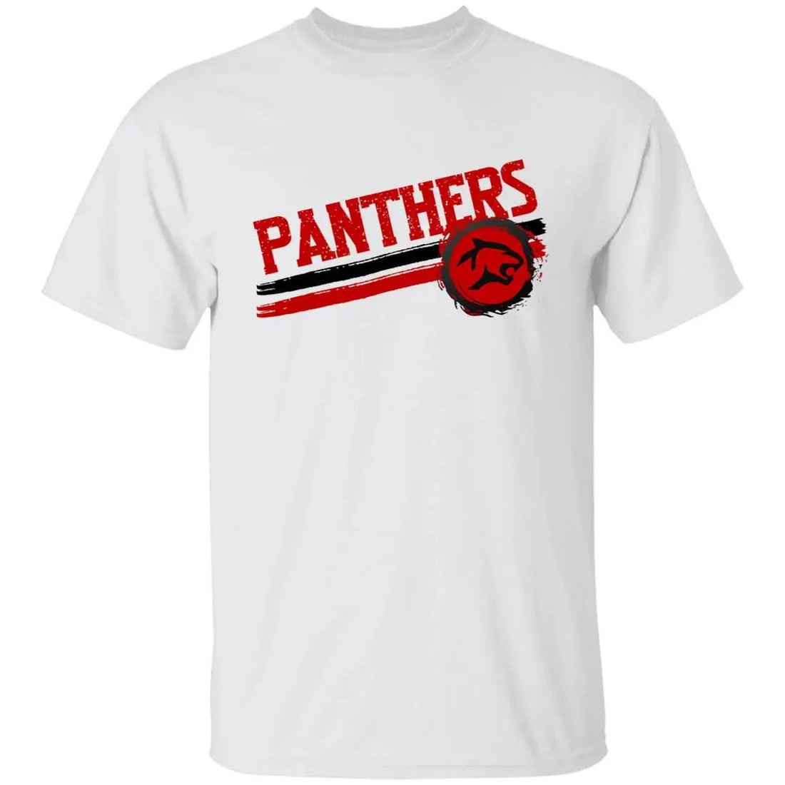 Youth Panther Red Bold Tee - T-Shirts - Positively Sassy - Youth Panther Red Bold Tee
